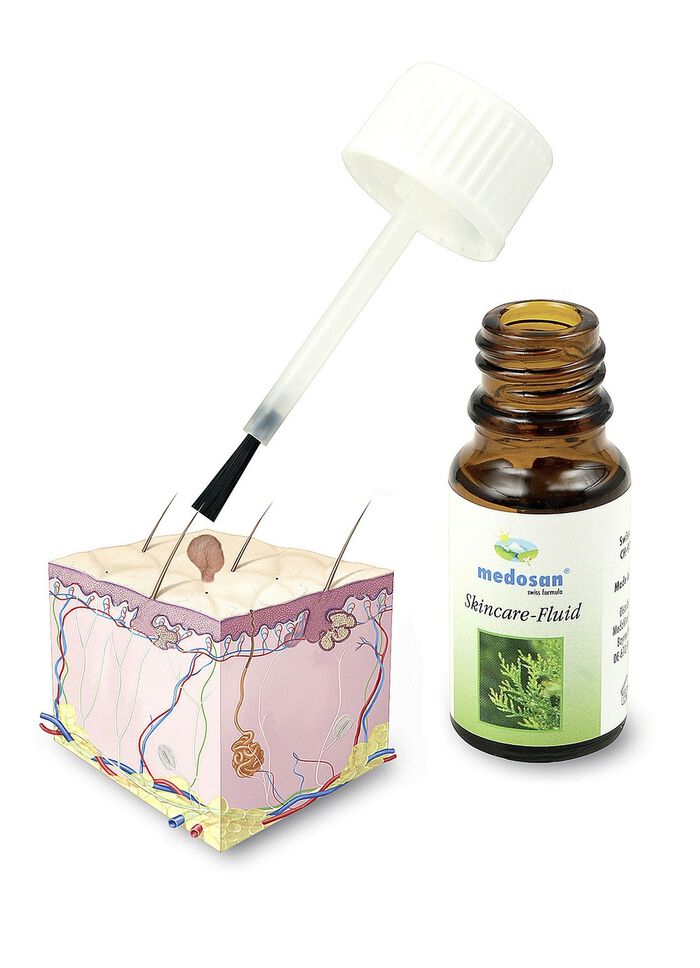 Skincare-fluid tegen steel- of ouderdomswratten 