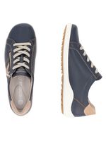 Remonte veterschoen van gedeeltelijk gebosseleerd nappaleer ZEEKAMEEL