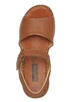 ELENA EDEN, modieuze damessandalen, breedte G, met klittenbandsluiting COGNAC