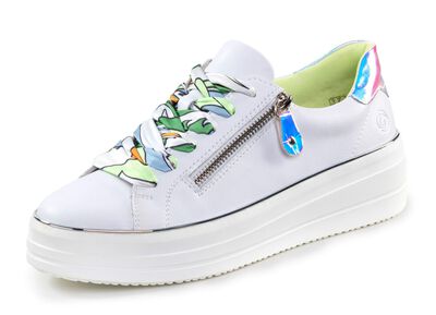Remonte sneakers met kleurrijke vetersluiting 