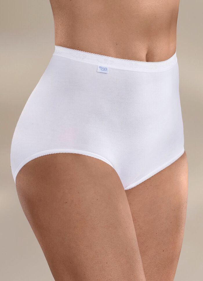 Sloggi set van drie maxislips met elastische manchetten 