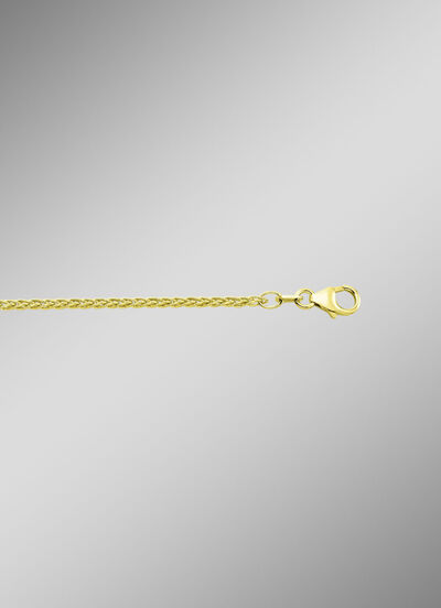 3-strengs gouden gevlochten ketting 