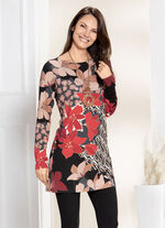 Tuniek met briljante kleuren inkjetprint 