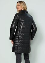 Korte leren jas met binnenzak 