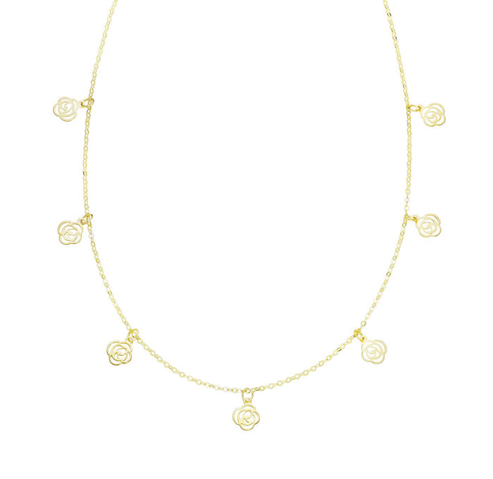 Geweldige ankerketting met rozen 