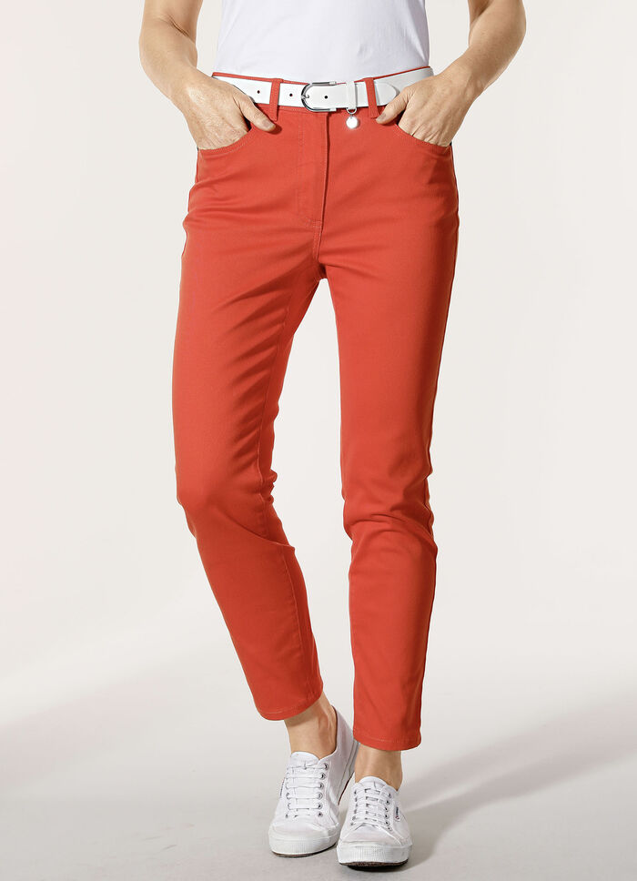 Broek in 5-pocketvorm ORANJE