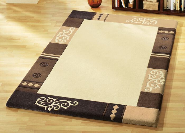 Handgetufte bruggen, vloerkleden en bedrokken BEIGE