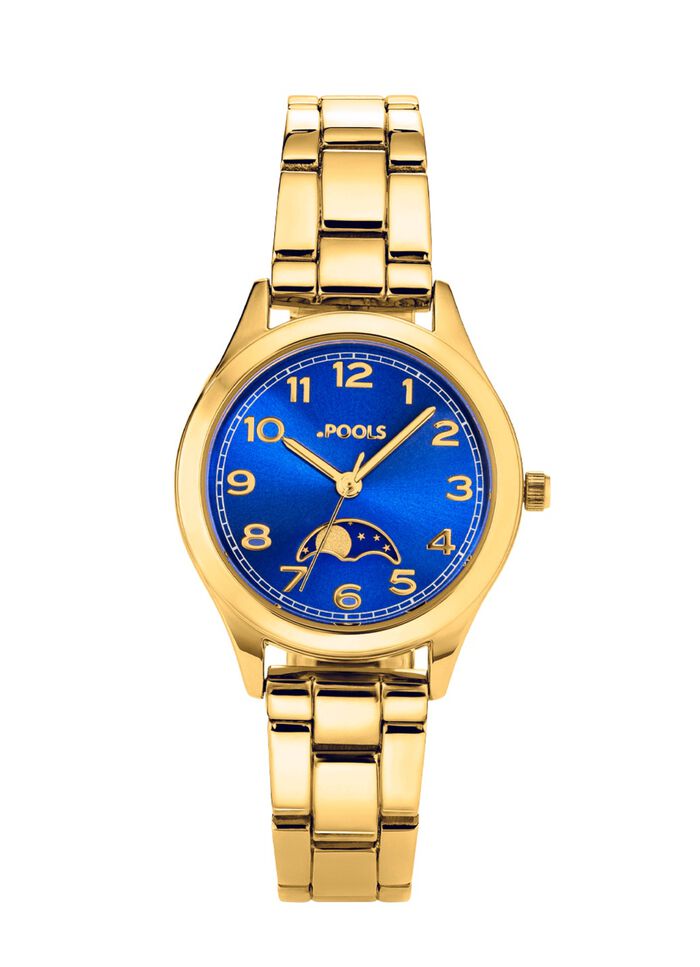 Quartz partnerhorloge van Pools met maanstanden 