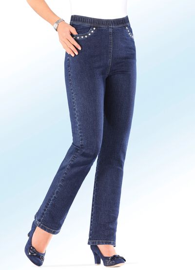 Jeans in comfortabele slip-on-model 