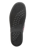 Slippers met bloemmotief ANTHRAZIT-ROSA