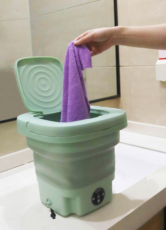 Opvouwbare mini-wasmachine 