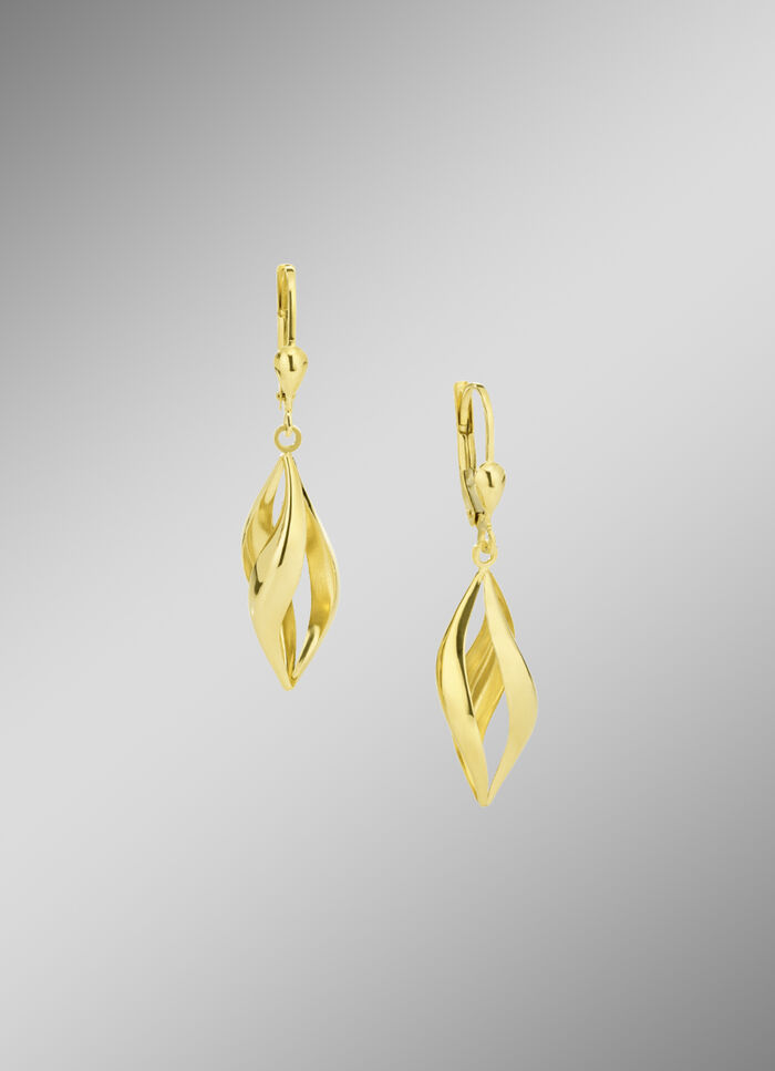 Opengewerkte gouden oorbellen 