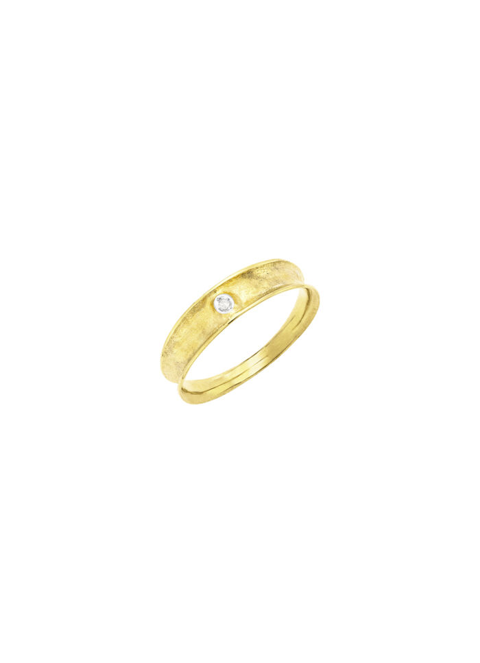 damesring met diamant 
