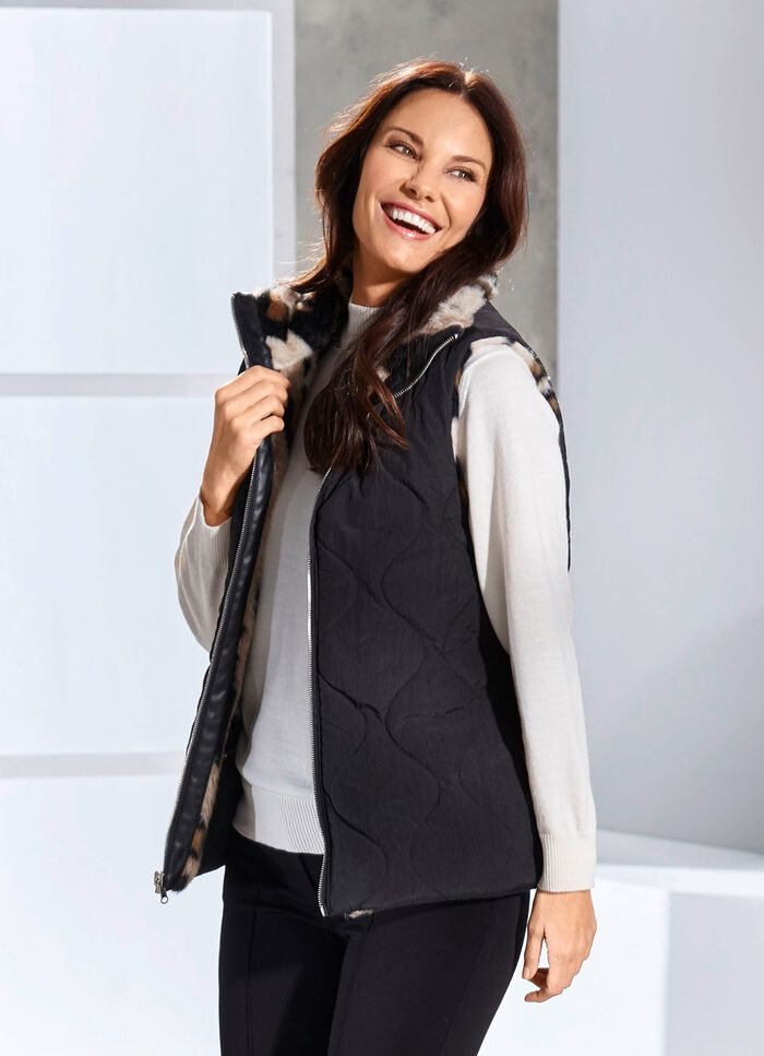 Omkeerbaar vest met ritssluiting 