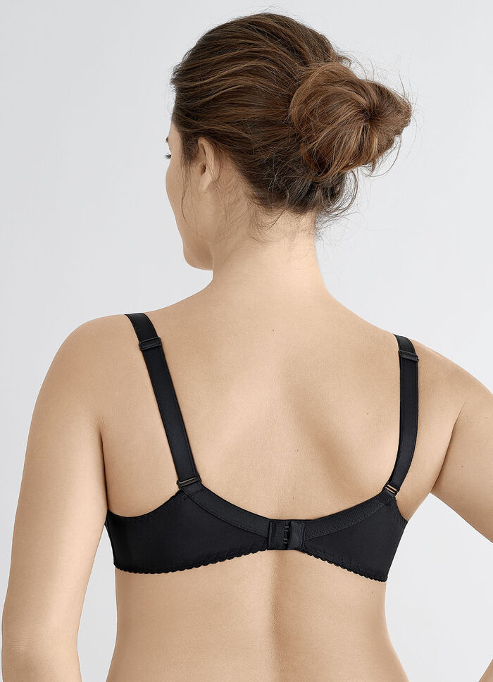 Felina beugelbh met elastische borduurkant ZWART