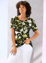 Shirt met schitterende kleurenprint 