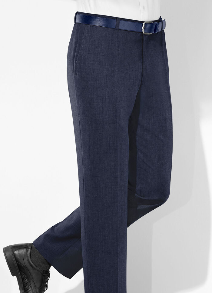 "Klaus Models" broek met riem in 3 kleuren MARINE