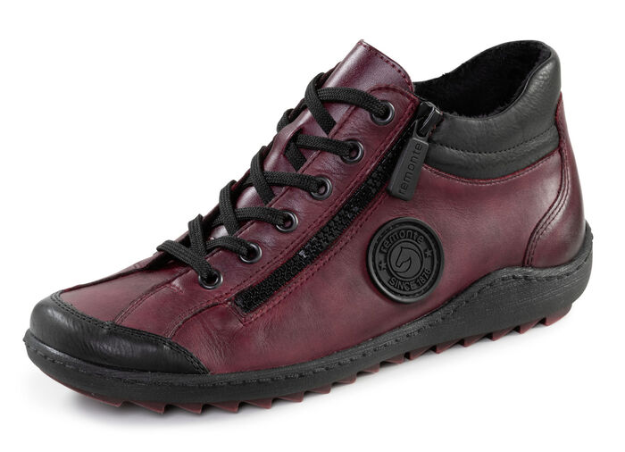 Remonte, sportieve dameslaarzen, winterschoenen, breedte G, met uitneembaar voetbed BORDEAUX-SCHWARZ