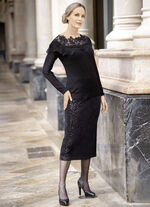 Rok met extravagante plooien 