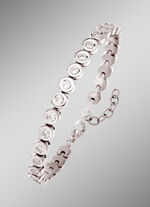 Titanium armband met synthetische zirkonia 