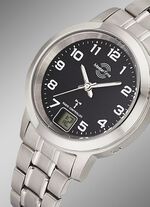 Master Time radiogestuurd dameshorloge gemaakt van titanium 