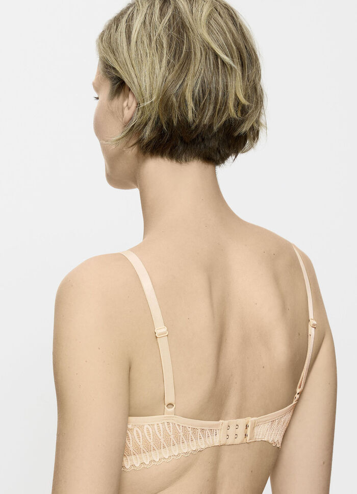 Triumph Aura Spotlight beugelbeha met elastische kant CREME