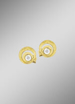 Elegante oorbellen met diamant 