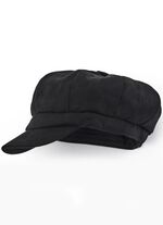 Elegante dames krantenjongenspet met elastiek aan de achterkant 