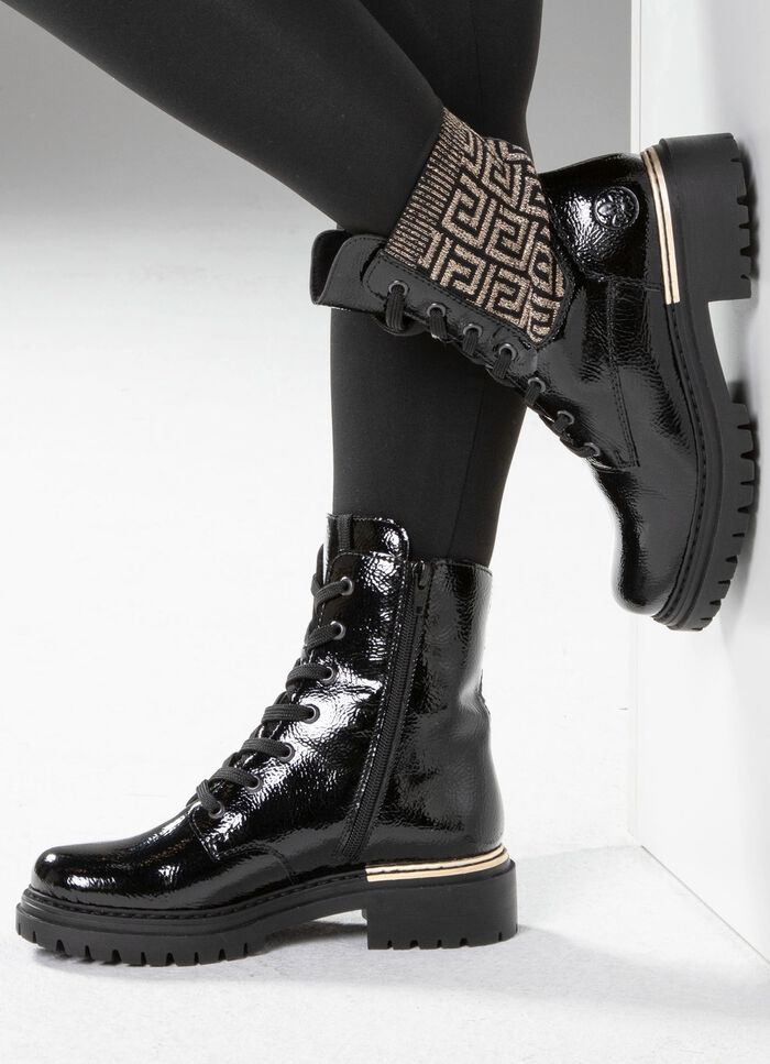 Rieker, stijlvolle dames enkellaarsjes, winterschoenen, met rits 