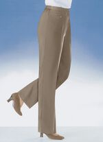 Comfortbroek met 4 cm bredere tailleomtrek i CAMEL