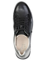 ELENA EDEN, comfortabele damessneakers, breedte G, met uitneembaar voetbed SCHWARZ-SILBER