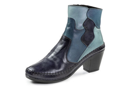 Gemini, modieuze dames enkellaarsjes, winterschoenen, breedte G, met rits 