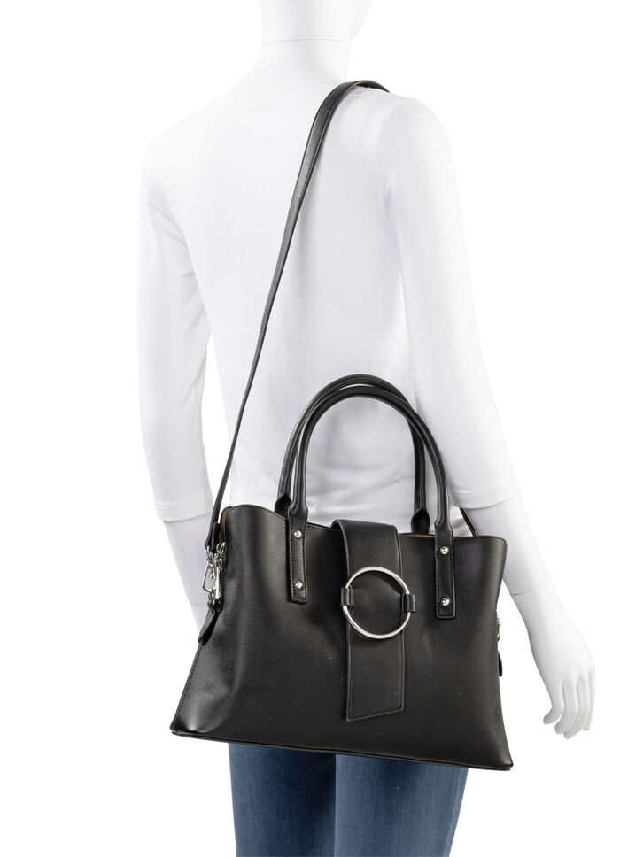 Collezione Alessandro tas met metalen sieraden ZWART