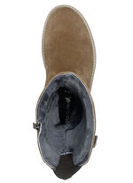 Waldläufer, gevoerde dameslaarzen, winterschoenen, breedte H, met lamsvacht COGNAC