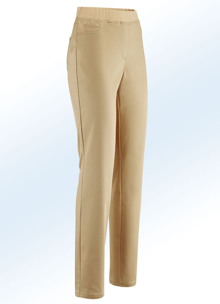 Elegante broek in pull-on-stijl CAMEL
