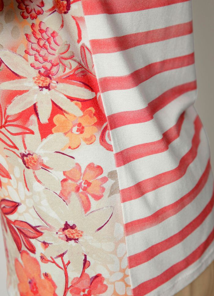 Shirt met een kleurrijke patroonmix 