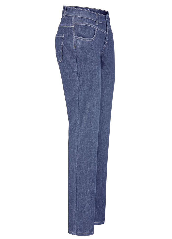 Magische jeans met figuurcorrigerend jeanszadel JEANSBLAU