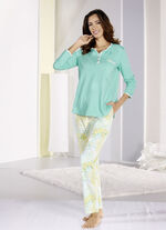 Twee-pack pyjama's met lange mouwen en lange broek 