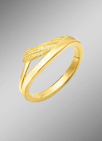 Vergulde zilveren damesring 