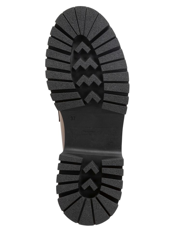 ELENA EDEN loafers met metalen sieraden TAUPE