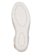 Zomerse damessandalen, breedte G, met elastische banden BEIGE