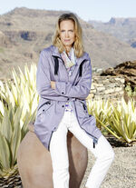 Parka met decoratief lint 