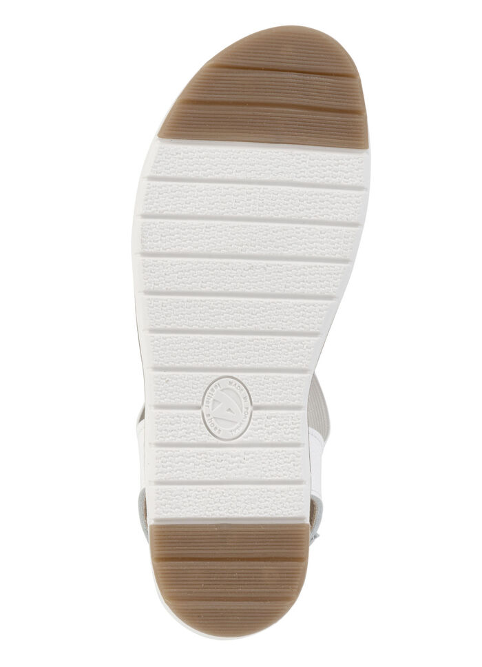 ELENA EDEN sandaal met praktische elastische bandages WIT