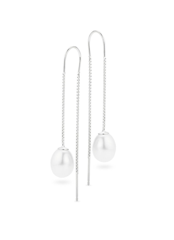 Oorbellen met gekweekte zoetwaterparels 