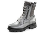 Waldläufer, gevoerde dames enkellaarsjes, winterschoenen, breedte H, met lamsvacht ANTIEK ZILVER