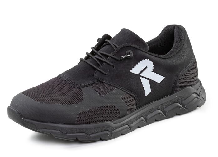 Rieker sneakers met elastische decoratieve vetersluiting 