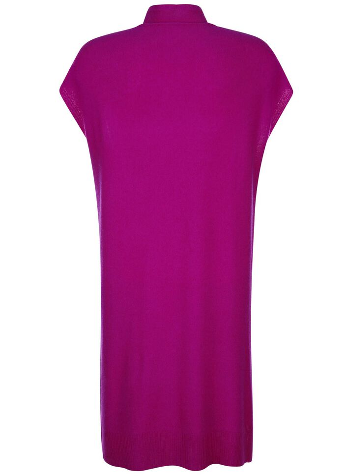 Lang gebreid kasjmier vest 