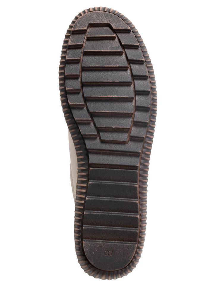 ELENA EDEN veterschoen met ritssluiting aan de zijkant KIEZELSTEEN