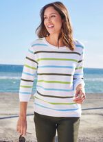 Trui met structuurpatroon in een mix 