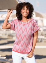 Trui in een elegante textuurmix 